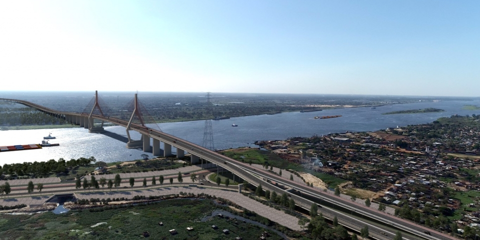 Estudios de factibilidad de la construcción de Puente sobre río Paraguay entre Asunción y  Chaco'i